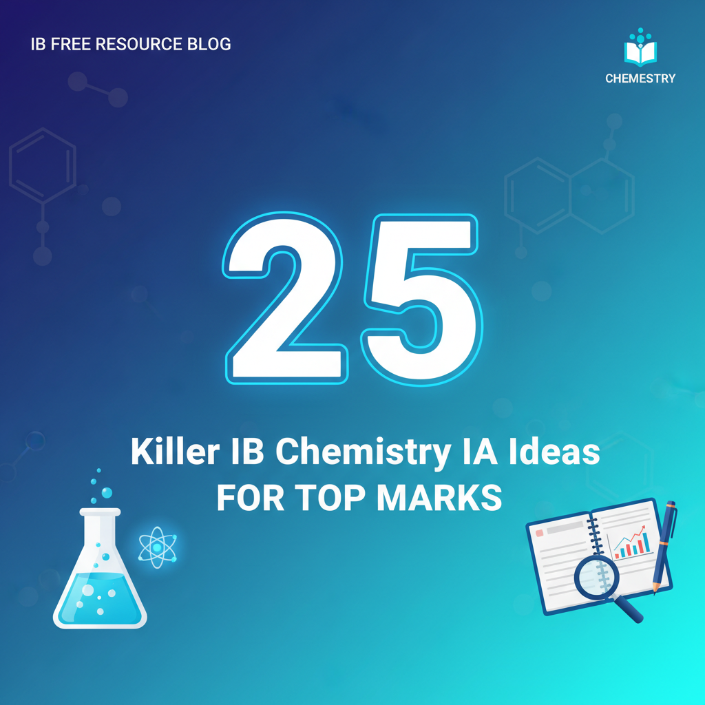 25 Killer IB Chemistry IA Ideas for Top Marks