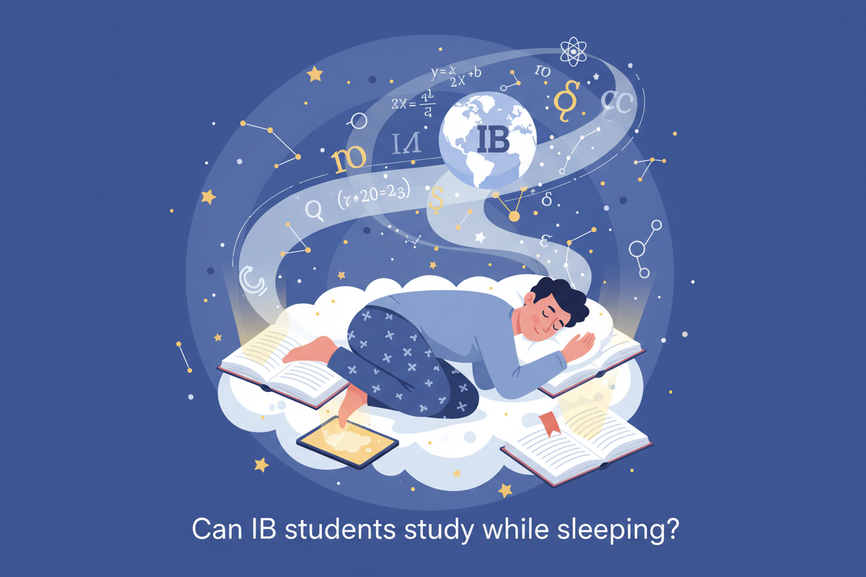 Can IB students study while sleeping?