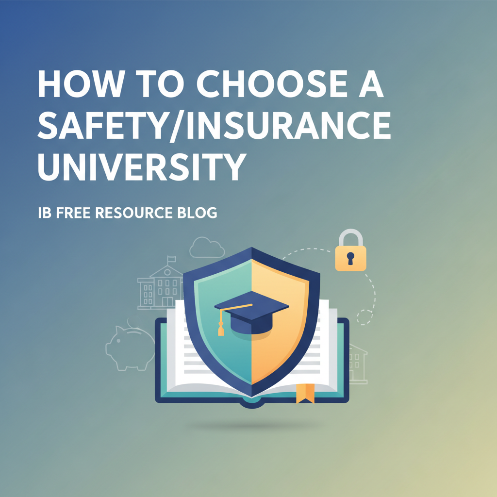 How to choose a Safety/Insurance University