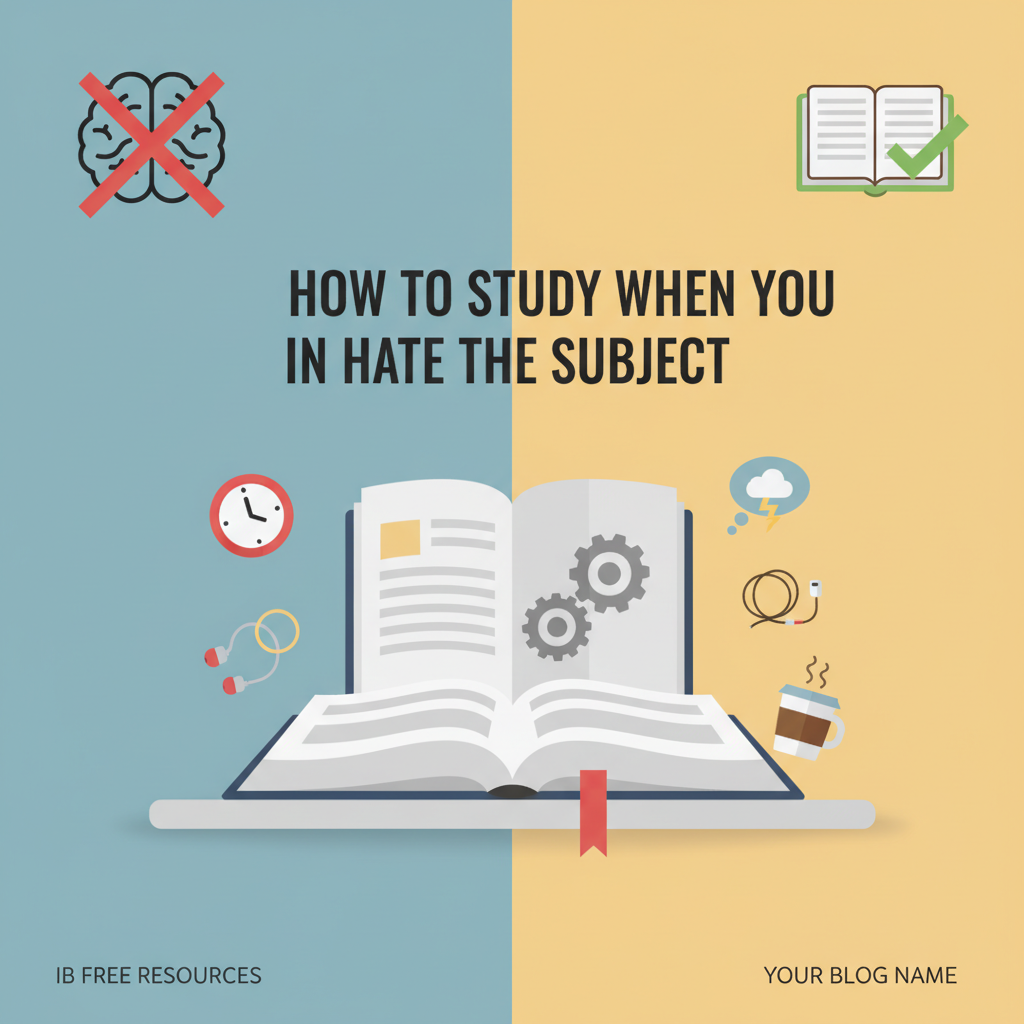 How To Study When You Hate The Subject