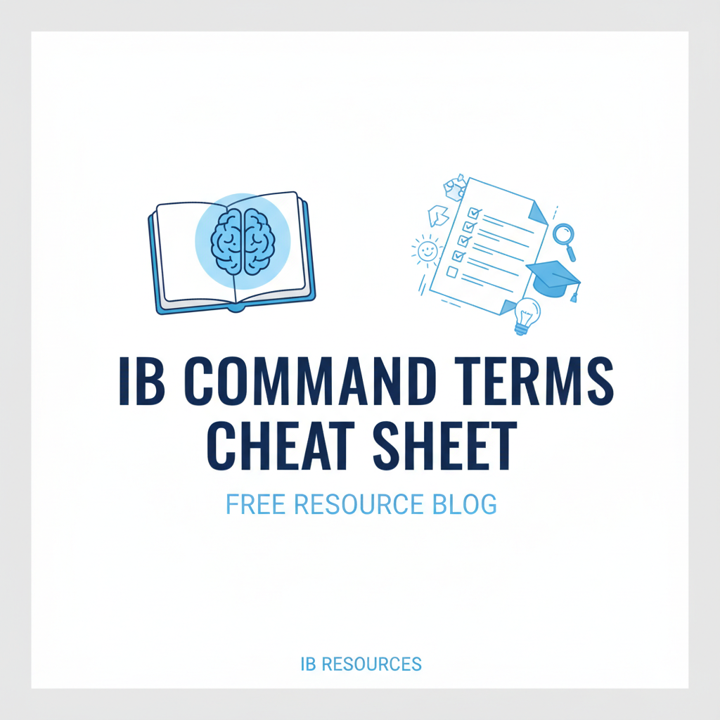IB Command Terms Cheat Sheet