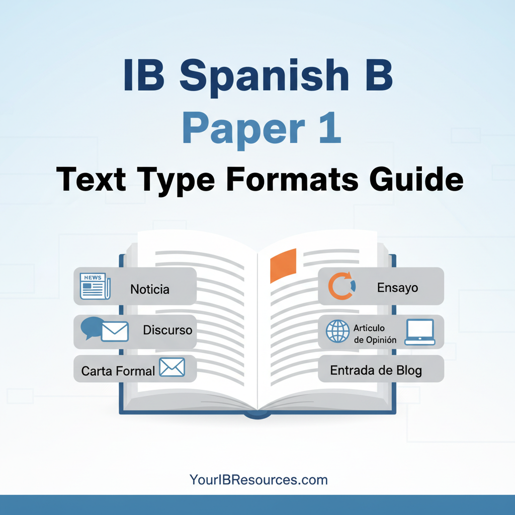 IB Spanish B Paper 1 Text Type Formats Guide